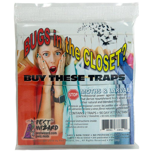 Pest Wizard BUGS in the CLOSET? Trap 2-Pack - Blessings Grow Meadows