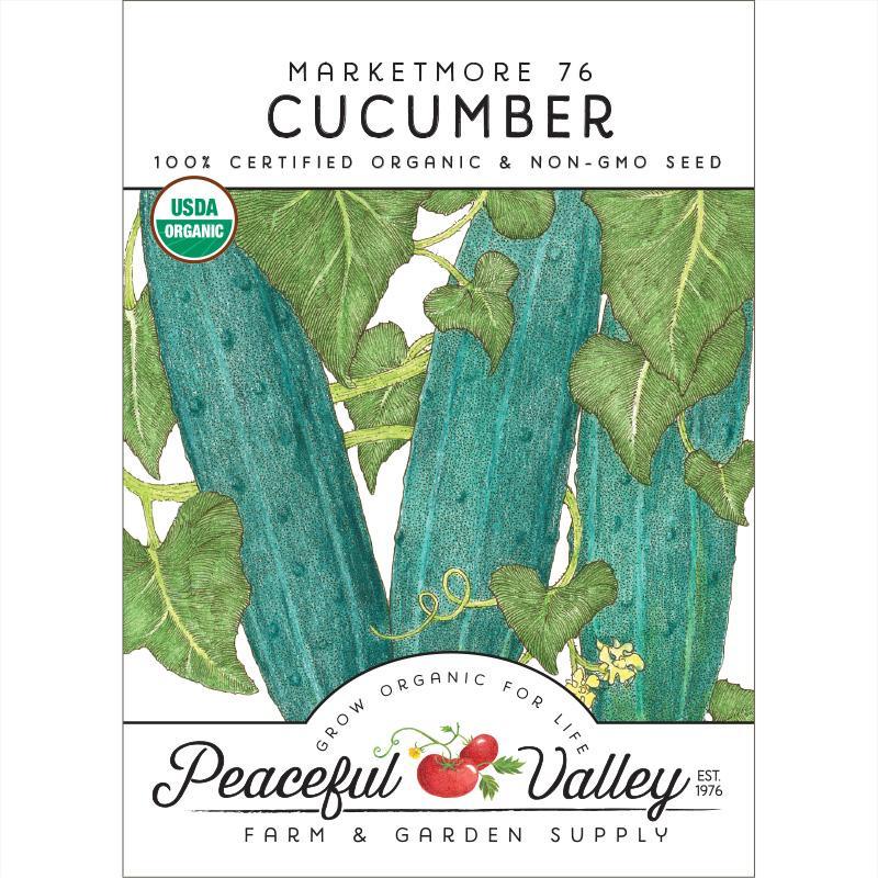Marketmore 76 Cucumber Seeds (Organic) - Blessings Grow Meadows