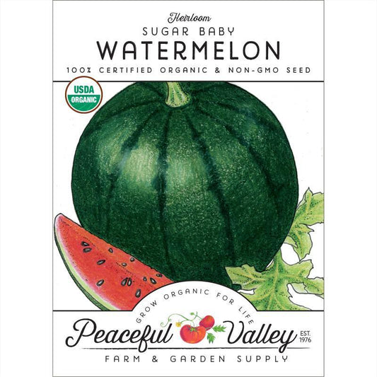 Sugar Baby Watermelon Seeds (Organic) - Blessings Grow Meadows