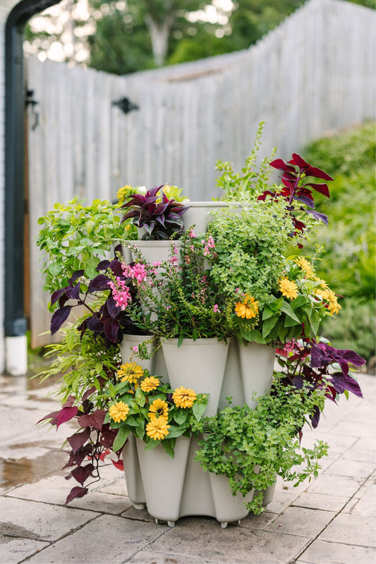 3 Tier GreenStalk Garden Original Vertical Planter - Basic Texture - Blessings Grow Meadows