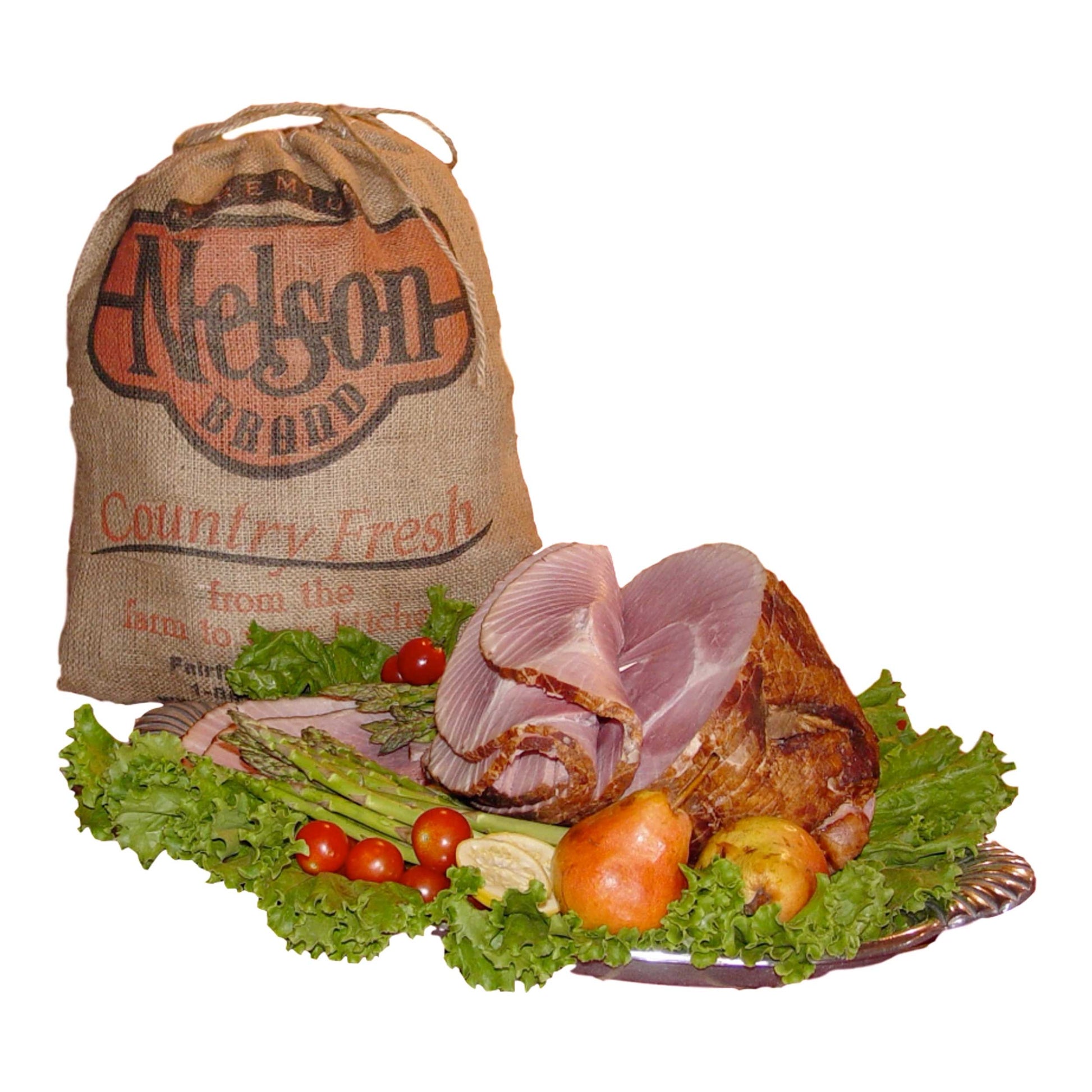 Premium Smoked Nelson Ham | Spiral and Non-Spiral | Various Sizes | Shipping Included | Nelson Brand Hams - BuyNebraska.com ~ Blessings Grow Meadows
