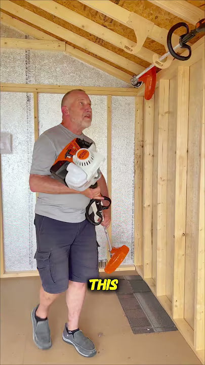 Overhead Weed Wacker Rack – Ceiling Mount Storage - Blessings Grow Meadows