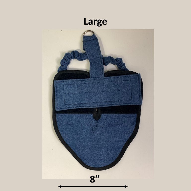 Crazy K Farm Pet and Poultry Hen Holster chicken, duck, and goose diaper harness with sewn-in liner, made in the USA.
