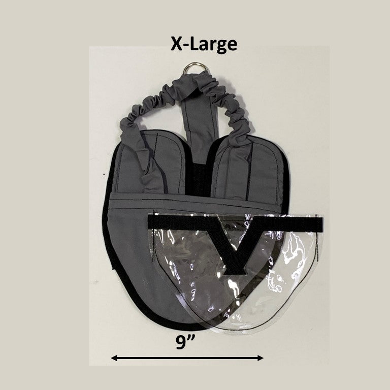 Crazy K Farm bird diaper and harness for pigeons, chickens, ducks, and geese with removable vinyl liner, made in the USA.