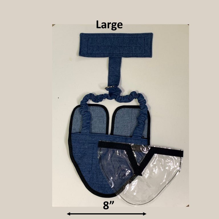 Crazy K Farm bird diaper and harness for chickens, ducks, pigeons, and geese with removable vinyl liner, made in the USA.