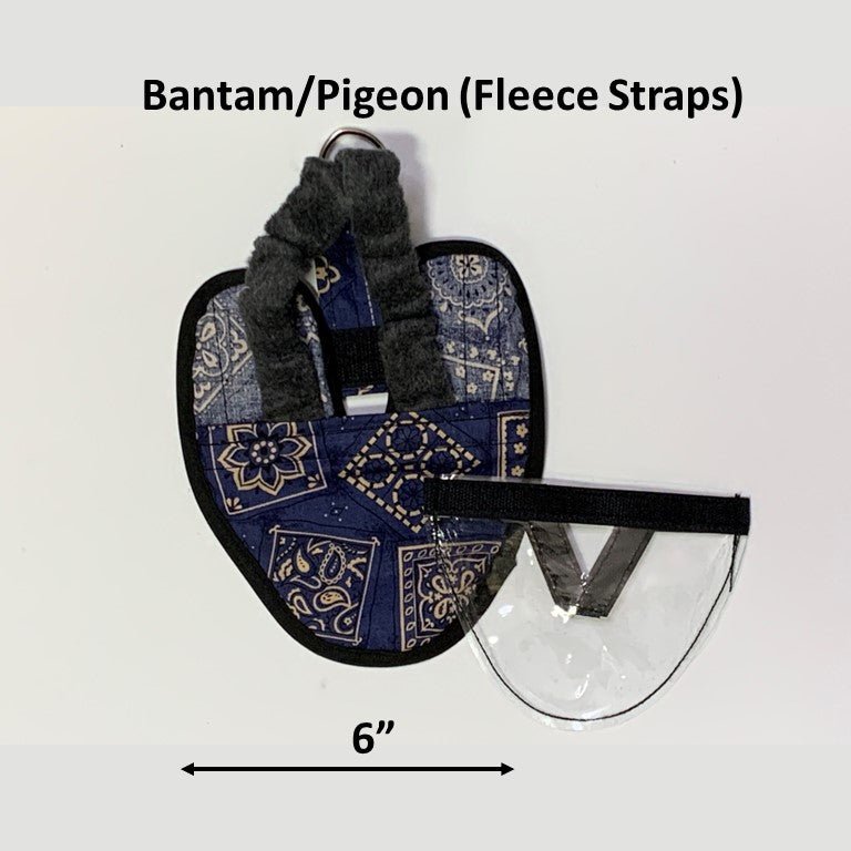 Bird diaper and harness for pigeons, chickens, ducks, and geese with removable vinyl liner by Crazy K Farm Pet and Poultry.