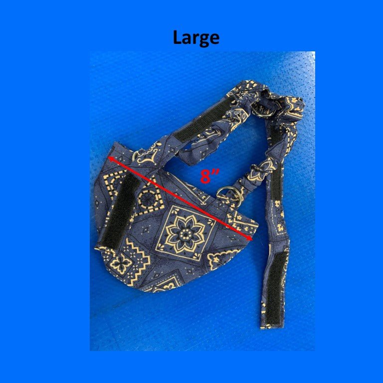 Crazy K Farm Pet and Poultry Hen Holster Bird Diaper and Harness for chickens, ducks, pigeons, with removable vinyl liner.