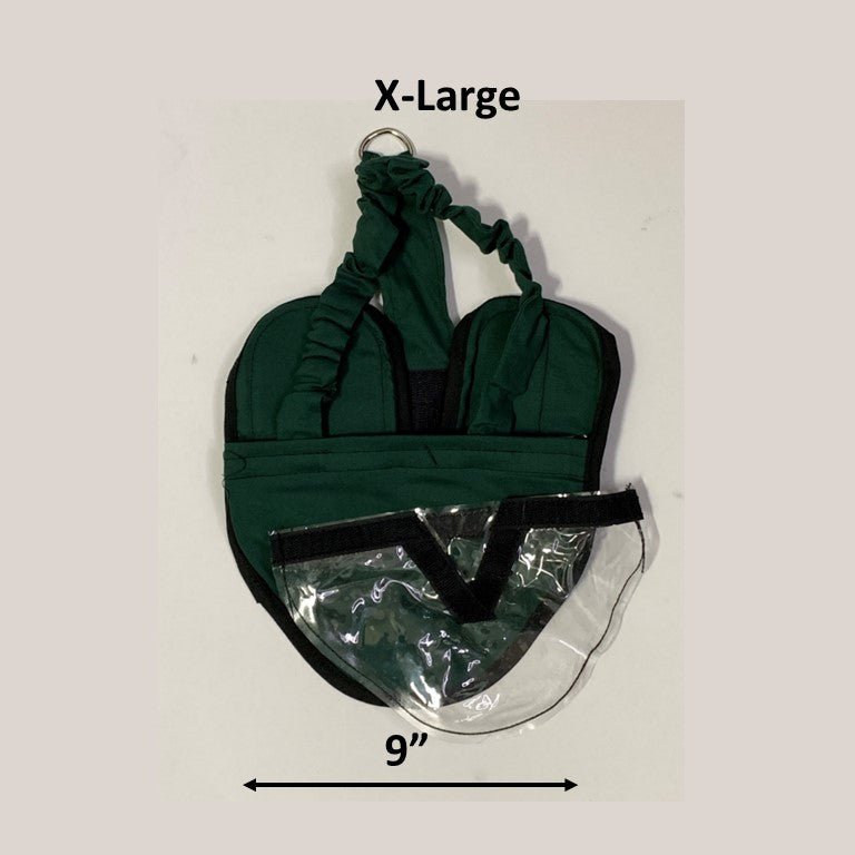 Crazy K Farm bird diaper harness for pigeons, chickens, ducks, and geese with removable vinyl liner, made in the USA.