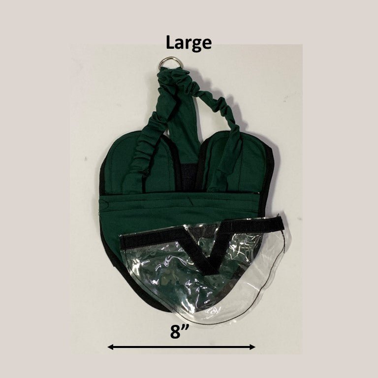 Crazy K Farm bird diaper and harness for pigeons, chickens, and ducks with removable vinyl liner, made in the USA.