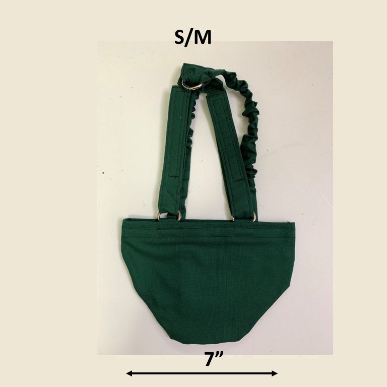 Crazy K Farm bird diaper harness for pigeons, chickens, ducks, and geese with removable vinyl liner, made in the USA.