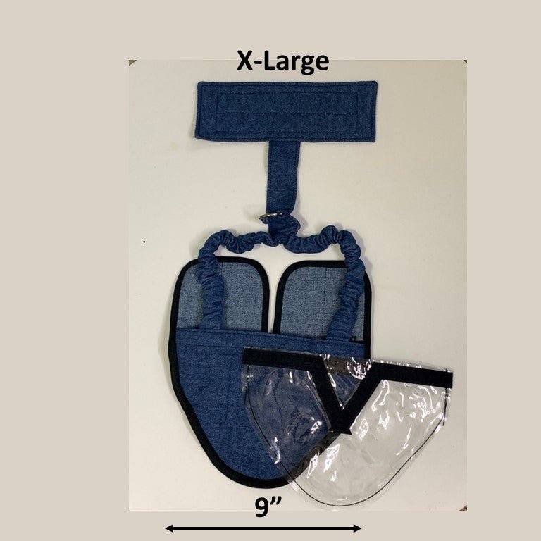 Crazy K Farm bird diaper harness with removable vinyl liner for pigeons, chickens, ducks, and geese, made in the USA.