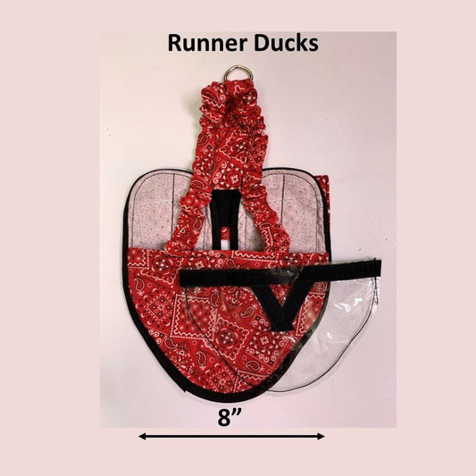 Hen holster duck and goose diaper with removable liners for waterfowl, made by Crazy K Farm Pet and Poultry.
