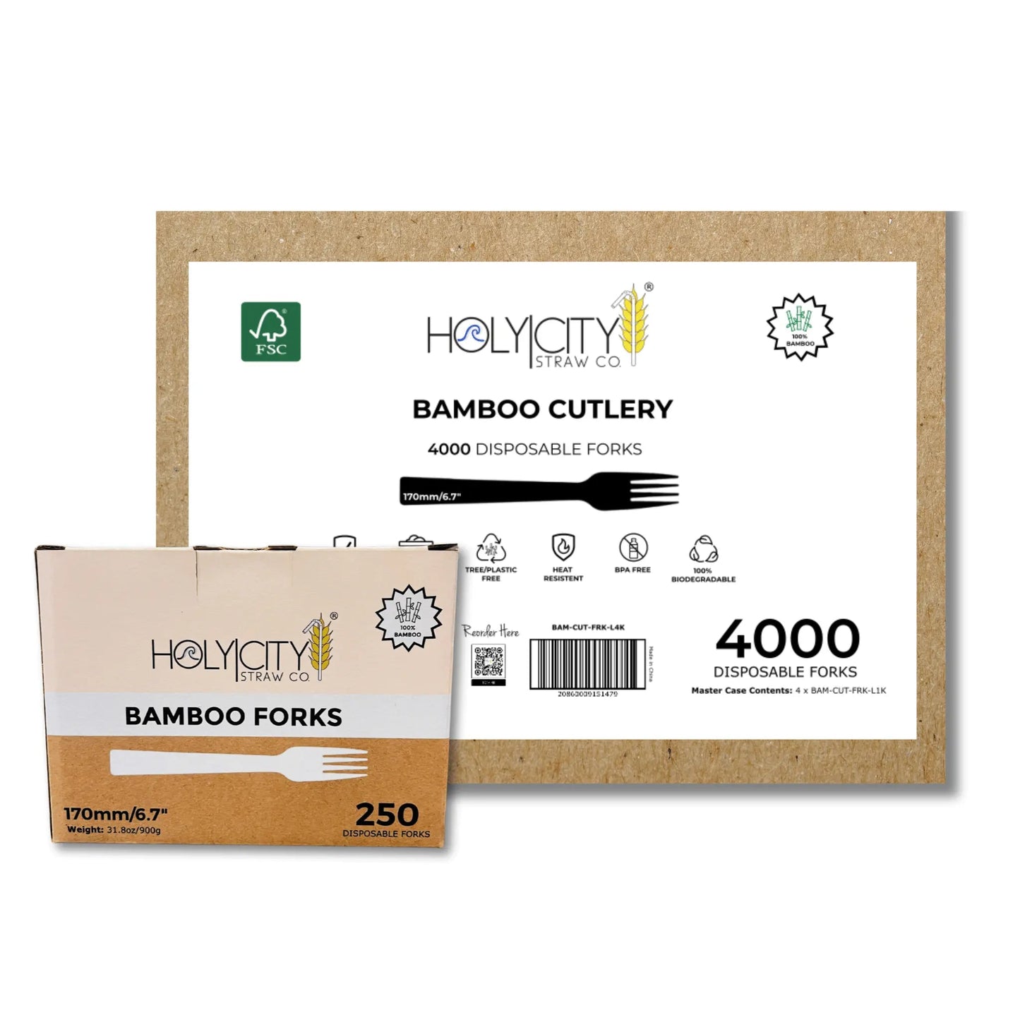 6.7" Bamboo Forks - Blessings Grow Meadows