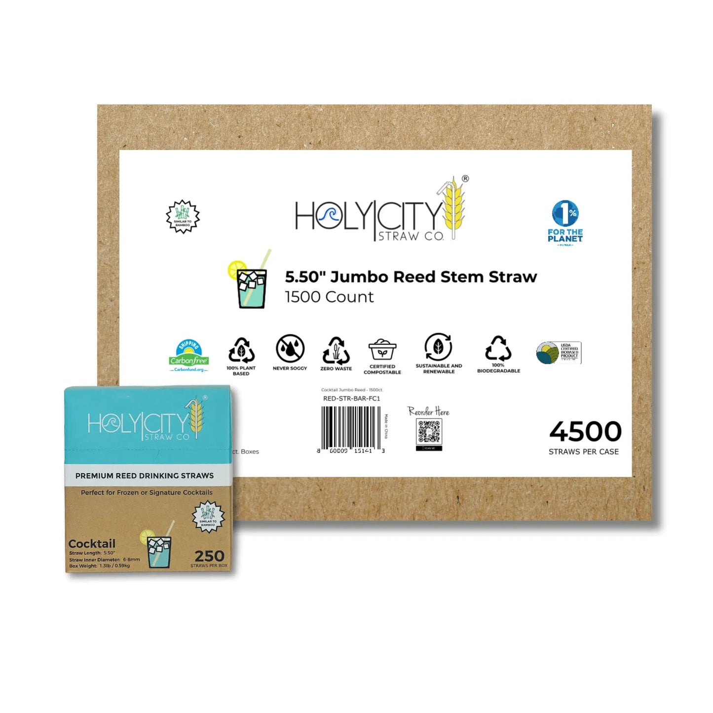 5.5" Jumbo Reed Straws - Blessings Grow Meadows