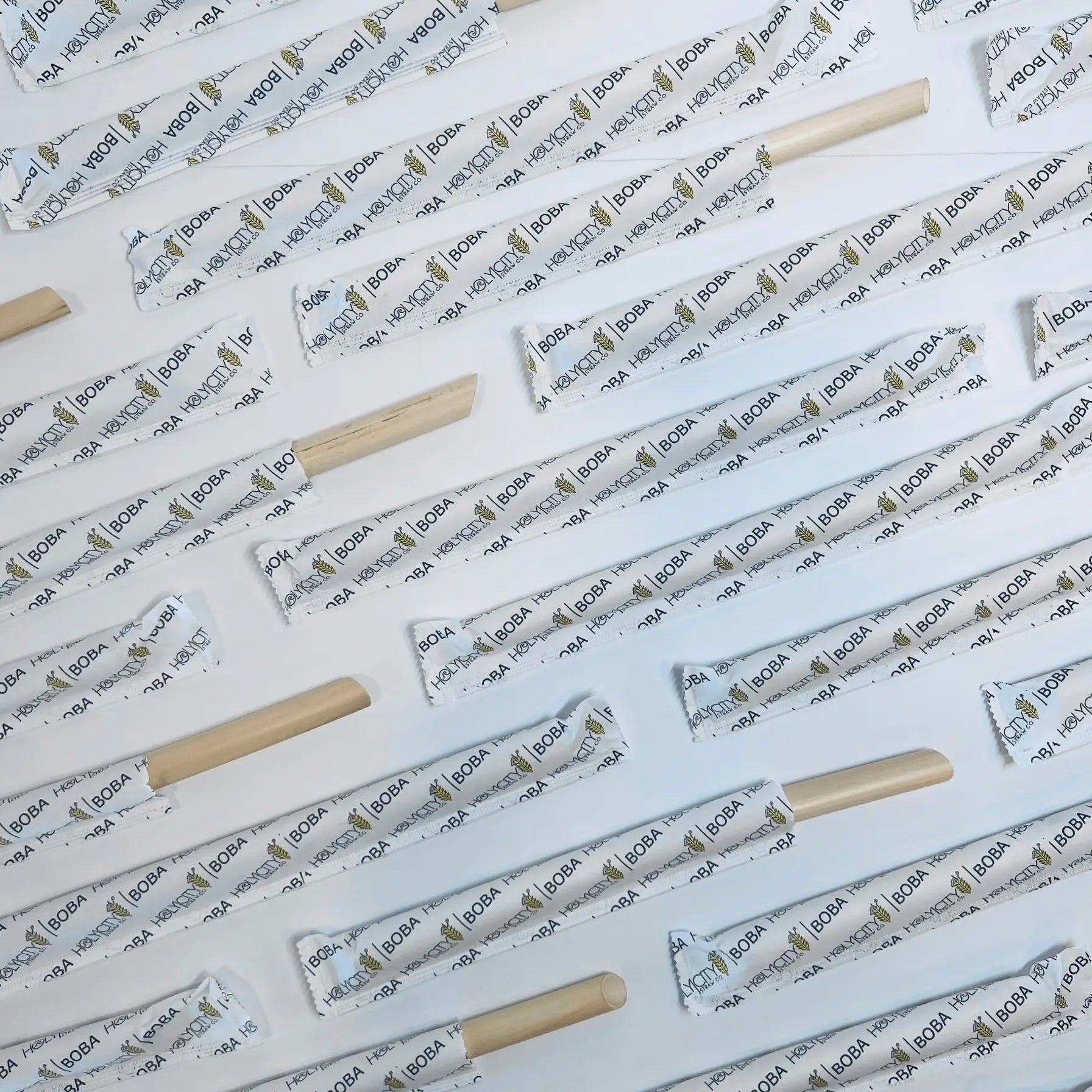 7.9" Wrapped Boba Reed Straws - Blessings Grow Meadows