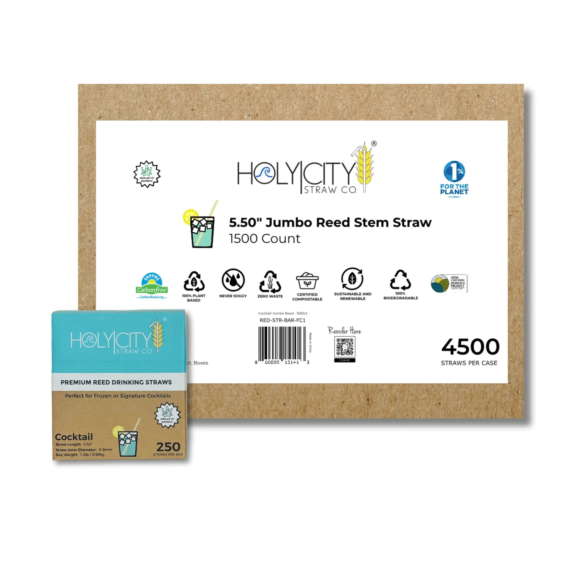 5.5" Jumbo Reed Straws - Blessings Grow Meadows