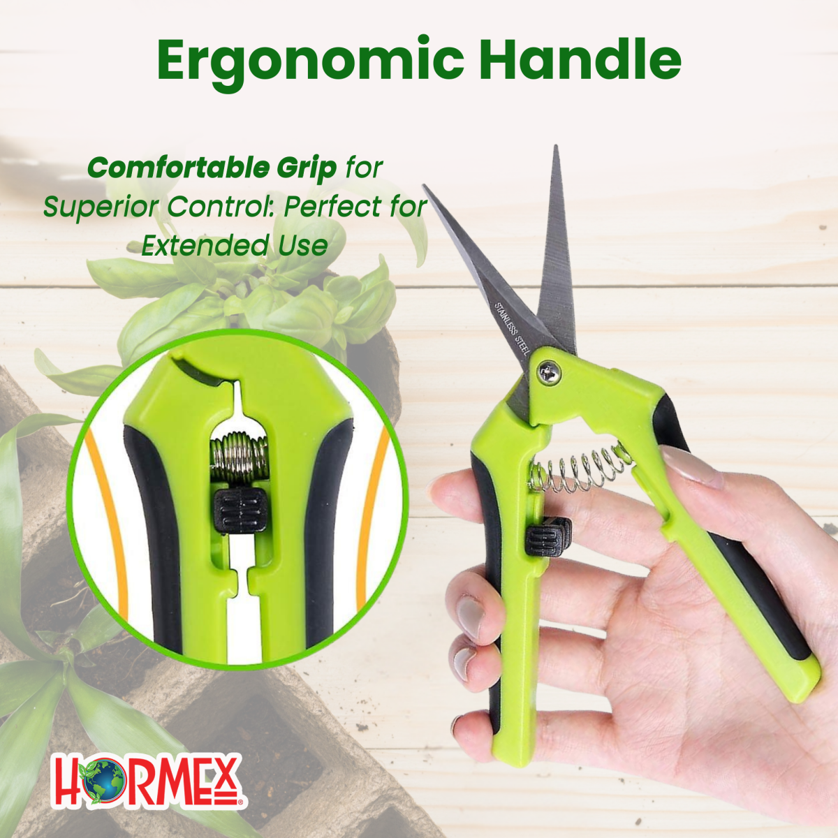 Hormex Cloning Shears - Precision straight-blade shears designed for clean, accurate cuts, ideal for plant cuttings - Blessings Grow Meadows