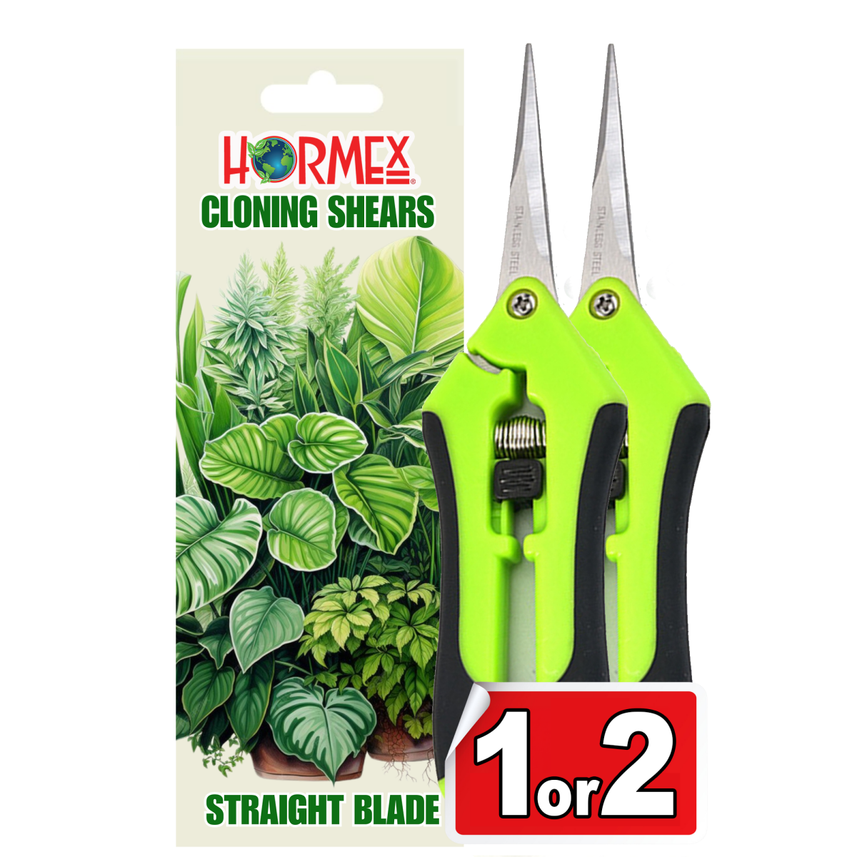 Hormex Cloning Shears - Precision straight-blade shears designed for clean, accurate cuts, ideal for plant cuttings - Blessings Grow Meadows