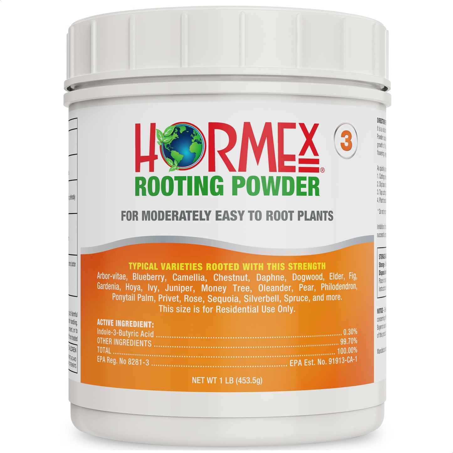 Hormex Rooting Powder #3 (0.30 IBA) - Rooting Hormone for Common Home & Garden Plant Cuttings - Blessings Grow Meadows