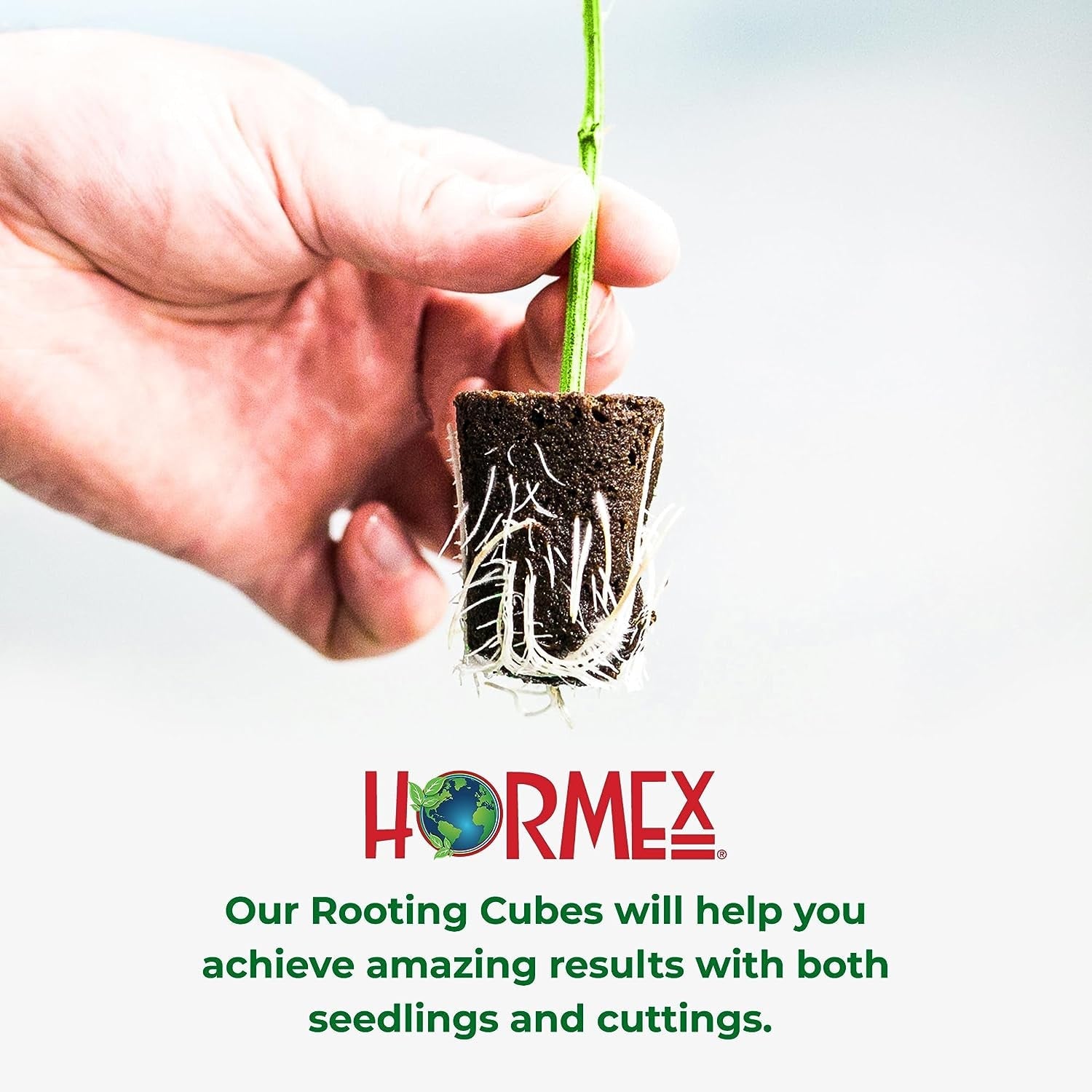 Hormex Rooting Cubes - Grow Plants from Cuttings or Start from Seed - Peat Moss & Coco Plugs - For Strong Roots & Healthy Plants - Ideal for Home & Professional Growers - Blessings Grow Meadows