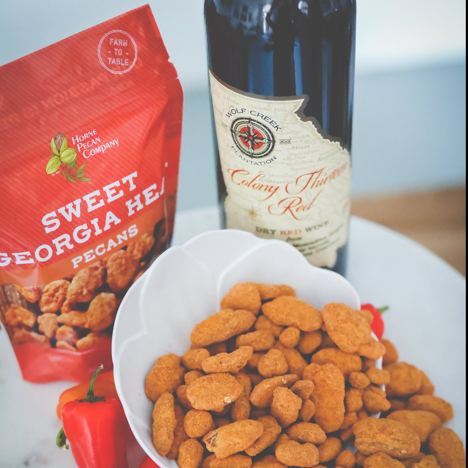 Sweet Georgia Heat - Sweet Spicy Pecans - Blessings Grow Meadows