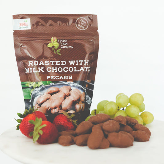Roasted Milk Chocolate Pecans - Blessings Grow Meadows