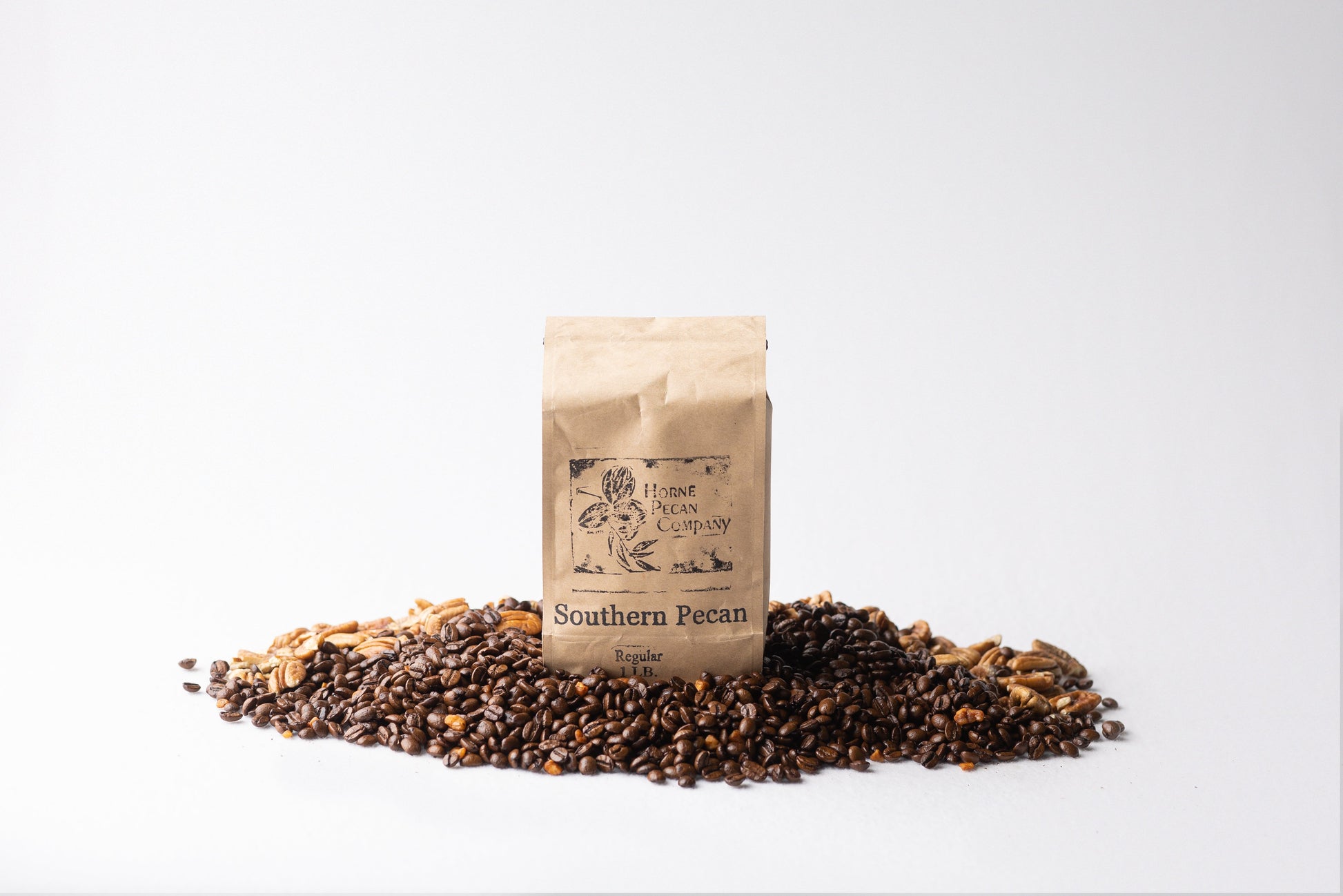 1 lb. Gourmet Pecan Flavored Coffee WHOLE BEAN - Blessings Grow Meadows