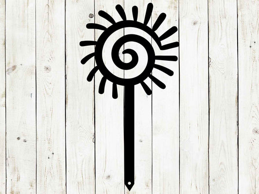 Sun Metal Yard Stake, Garden Decor - Blessings Grow Meadows
