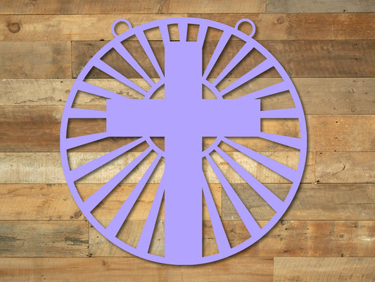 Cross Metal Garden Flag, Cross Mailbox Sign, Easter Mailbox Hanger, Easter Sign, Spring Outdoor Yard Decor, Mailbox Hanger, Easter Flag - Blessings Grow Meadows