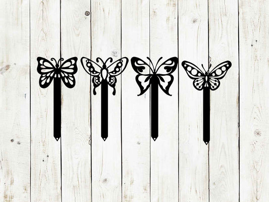 Butterfly Metal Yard Stake, Butterfly Garden Decor - Blessings Grow Meadows