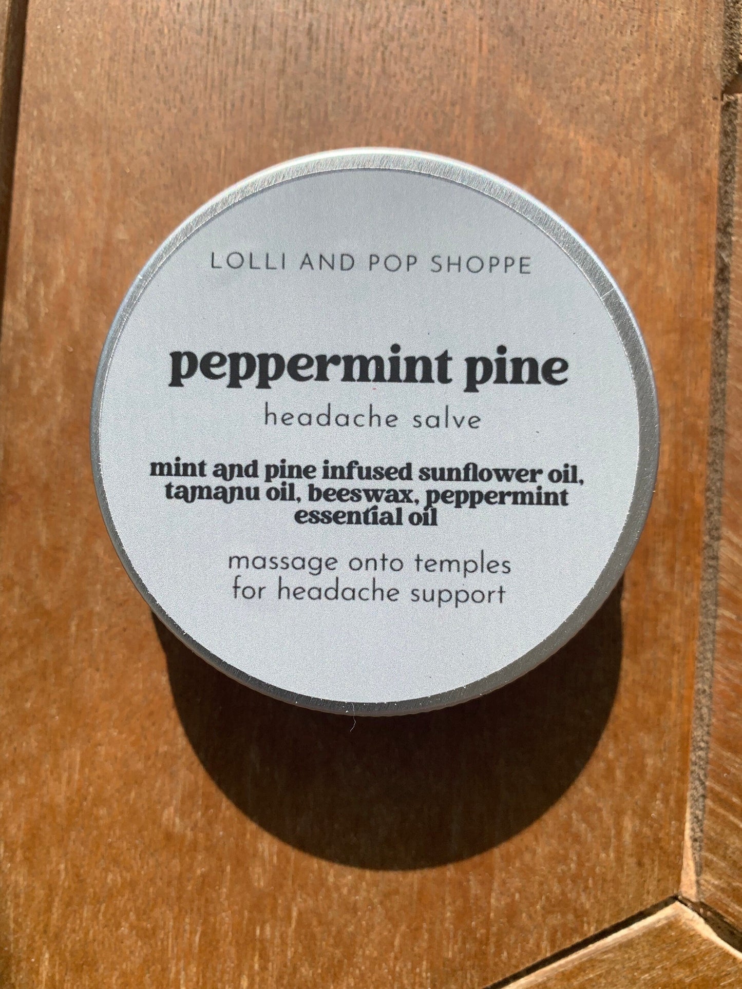 Peppermint Pine Headache Salve