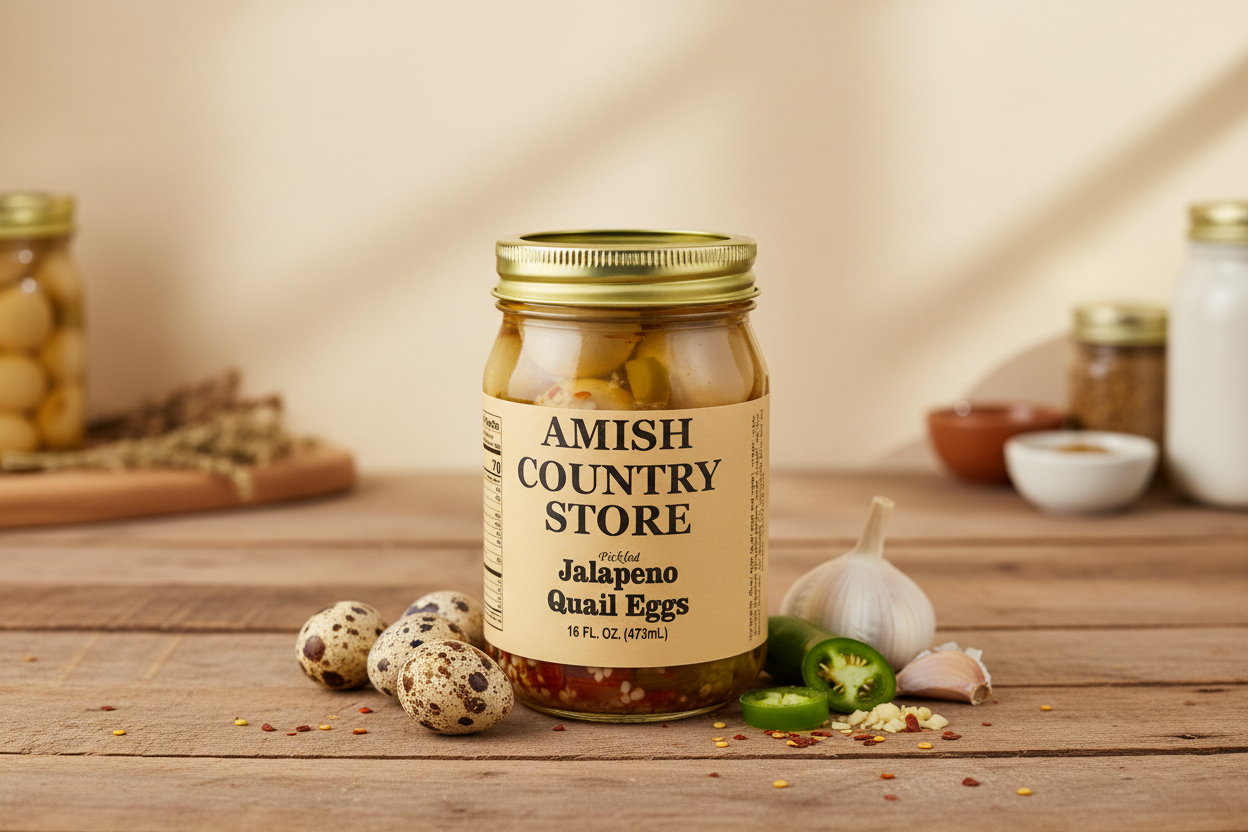 Pickled Jalapeño Quail Eggs