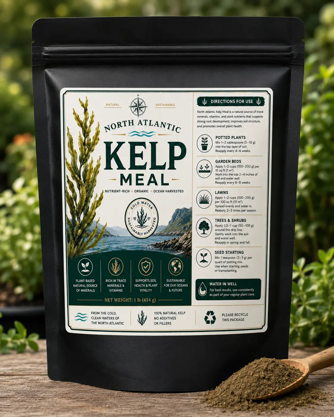 North Atlantic Kelp Meal for Sale - Organic Seaweed Fertilizer for Soil (SC)