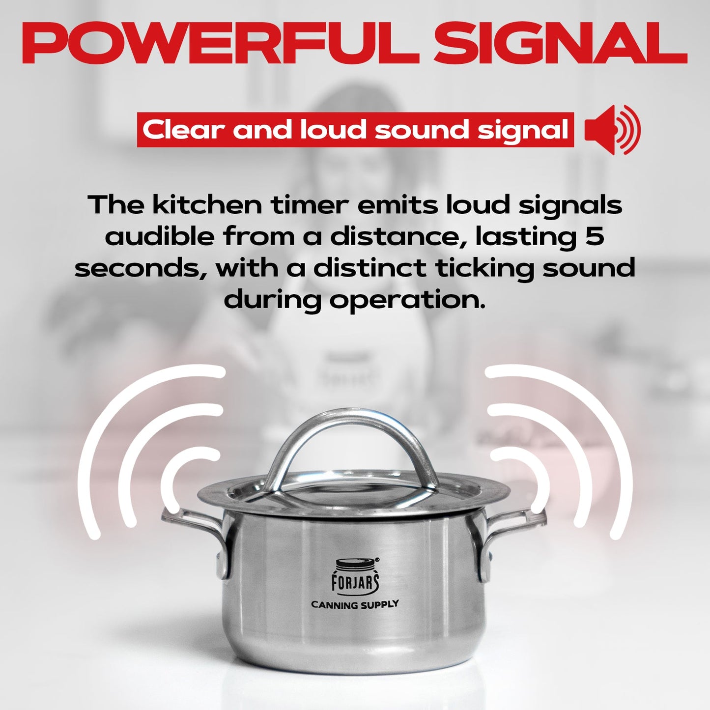 Forjars®  - Kitchen Timer - Blessings Grow Meadows