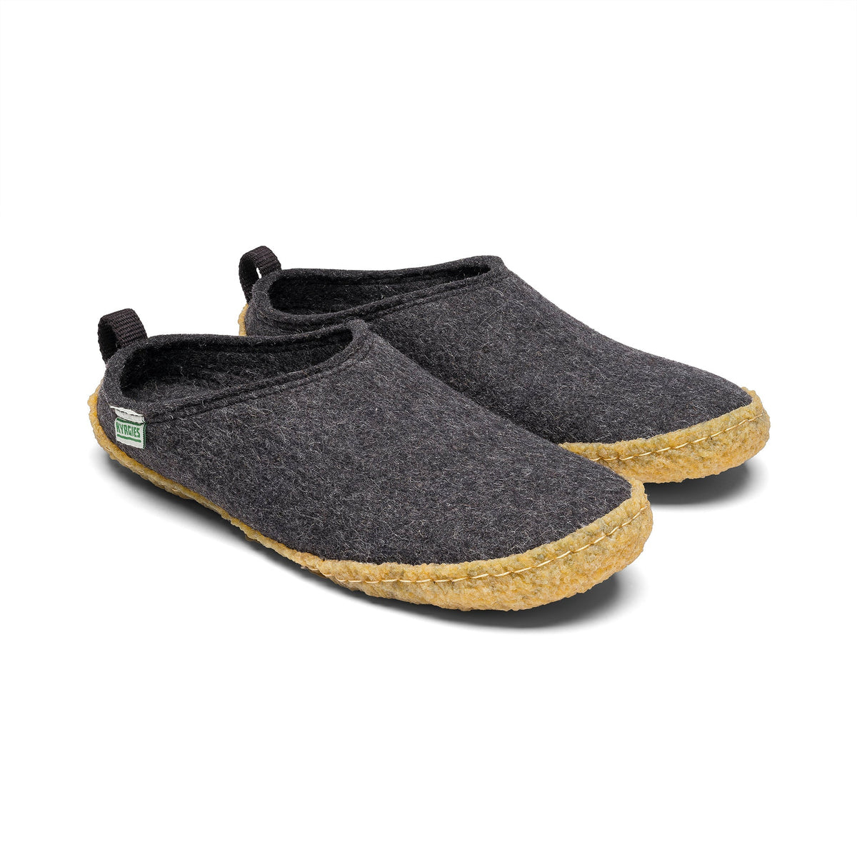 Kyrgies outdoor wool slides featuring soft wool material and open-toe design, perfect for comfortable outdoor wear.