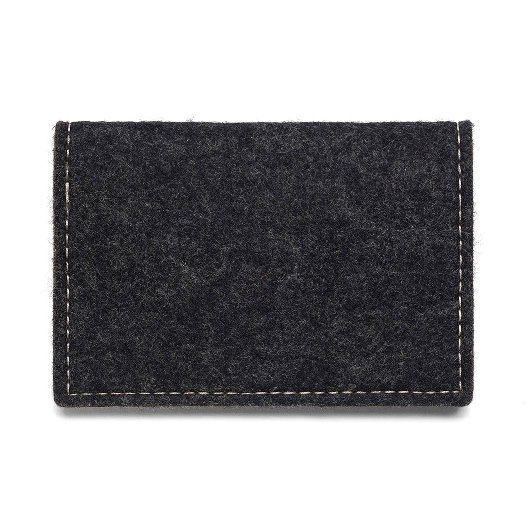 Felt and Leather Bifold Wallet - Blessings Grow Meadows -