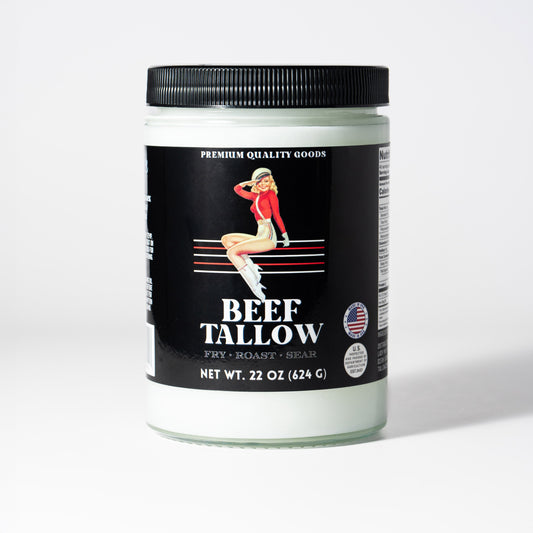 22oz Premium Grass-Fed Beef Tallow | Restaurant-Proven Cooking Fat | Seed Oil-Free - The Lady May ~ Blessings Grow Meadows