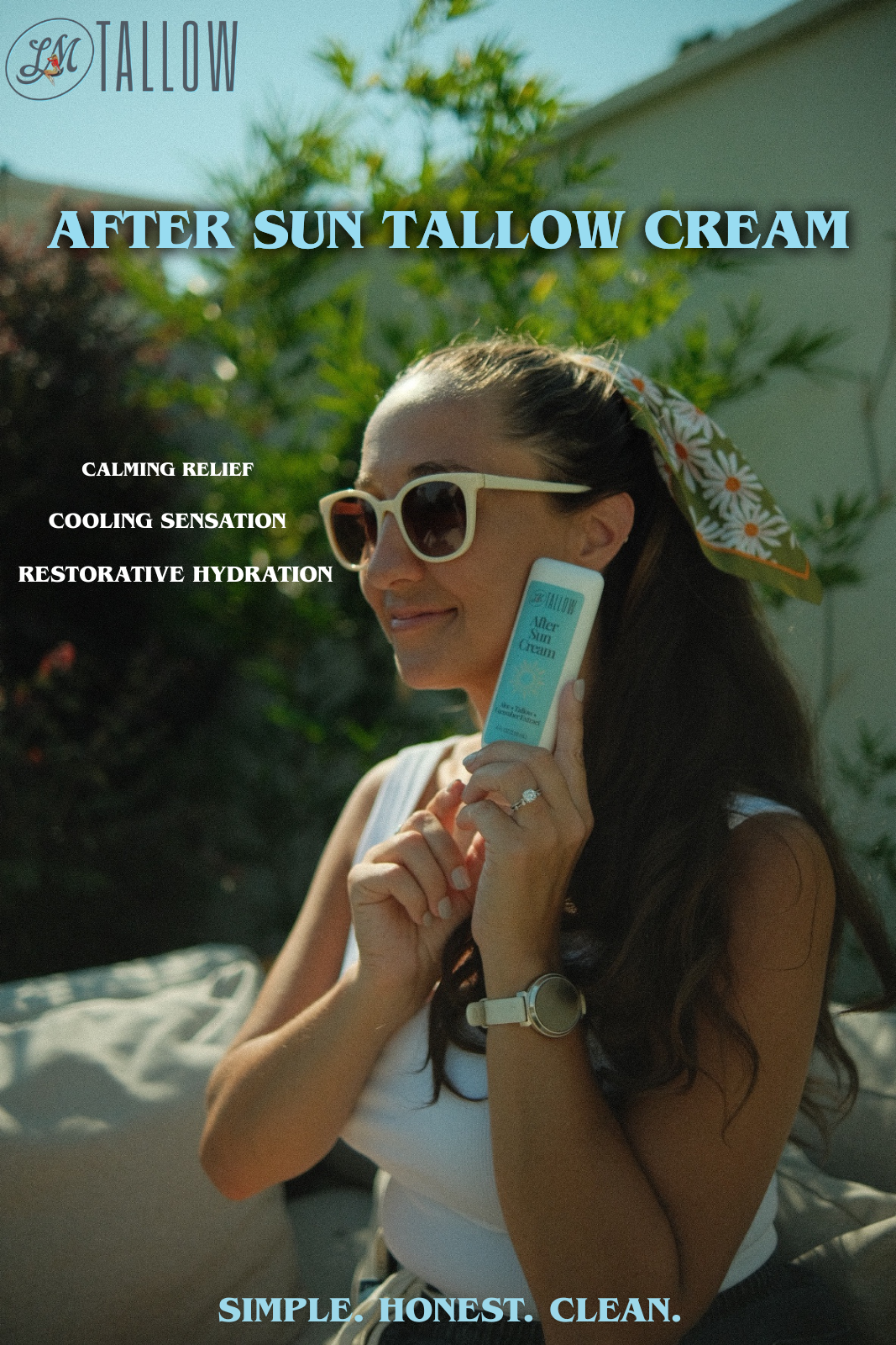 Tallow After Sun Cream | Nourishing Tallow Skincare | Natural Soothing Moisturizer - Blessings Grow Meadows