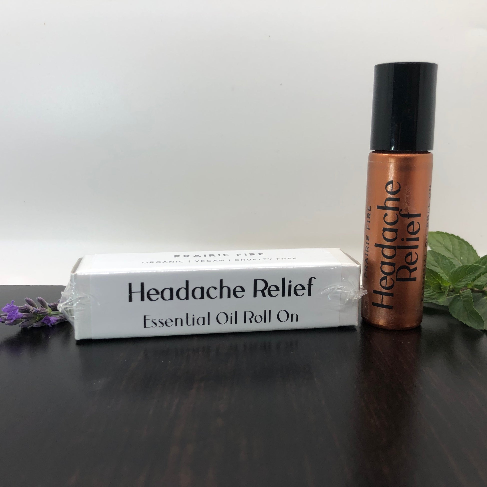 Lavender Peppermint Essential Oil Roll On Headache Relief Stick - Blessings Grow Meadows