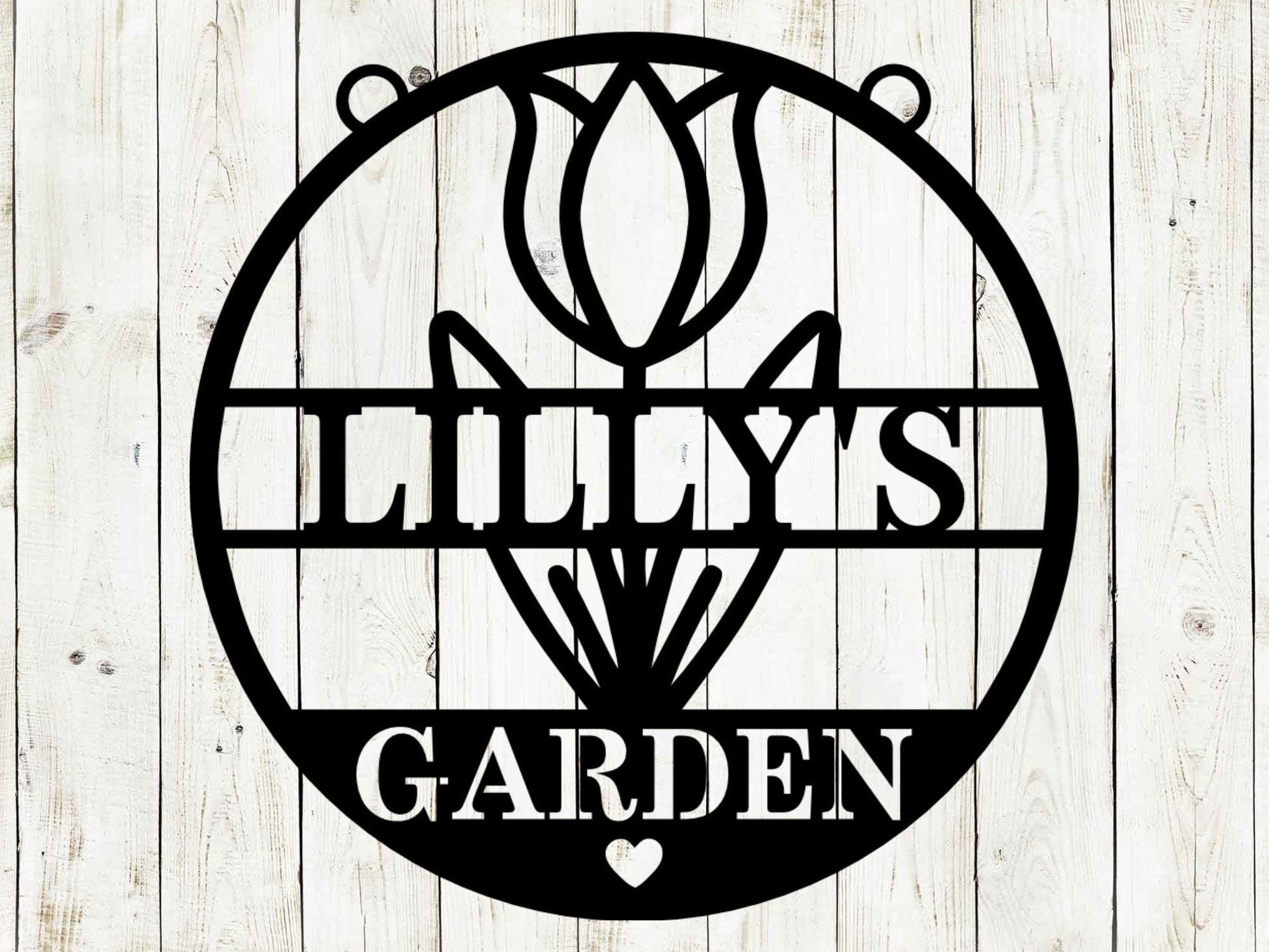 Flower Garden Custom Hanging Sign - Blessings Grow Meadows -