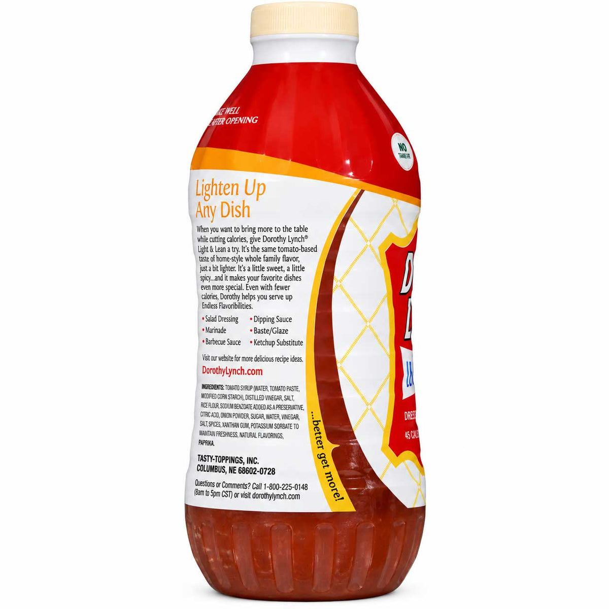 Light and Lean Dorothy Lynch Salad Dressing | 32 oz | Gluten Free
