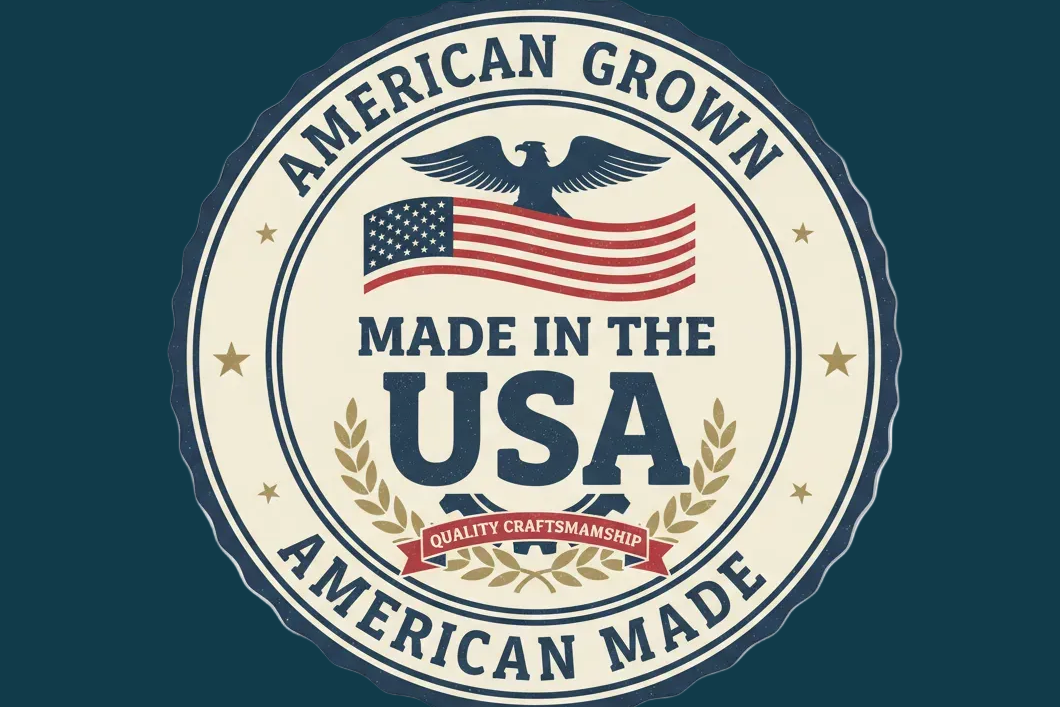 made in the USA, American grown, American made