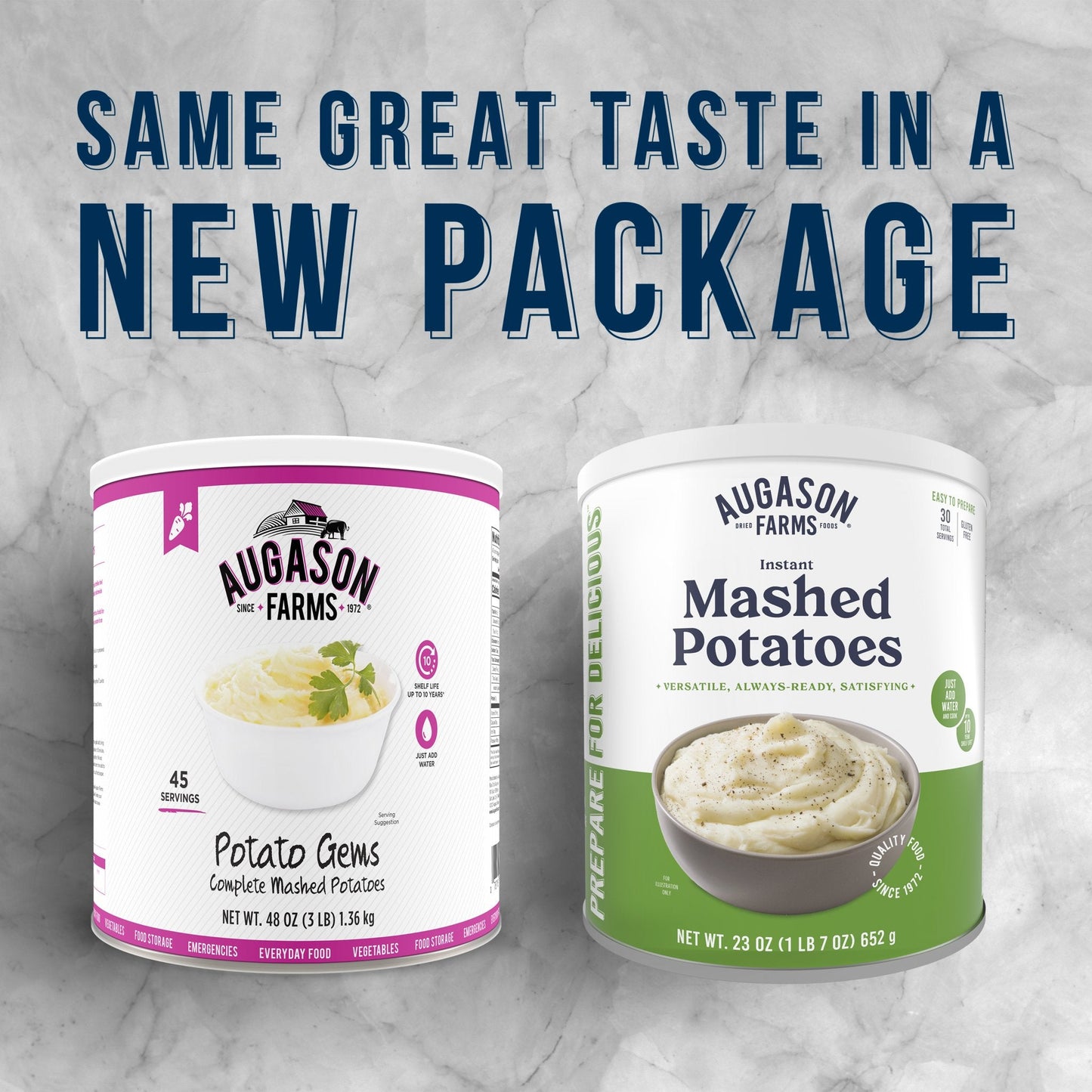 Instant Mashed Potatoes Can, 30 Servings - Blessings Grow Meadows