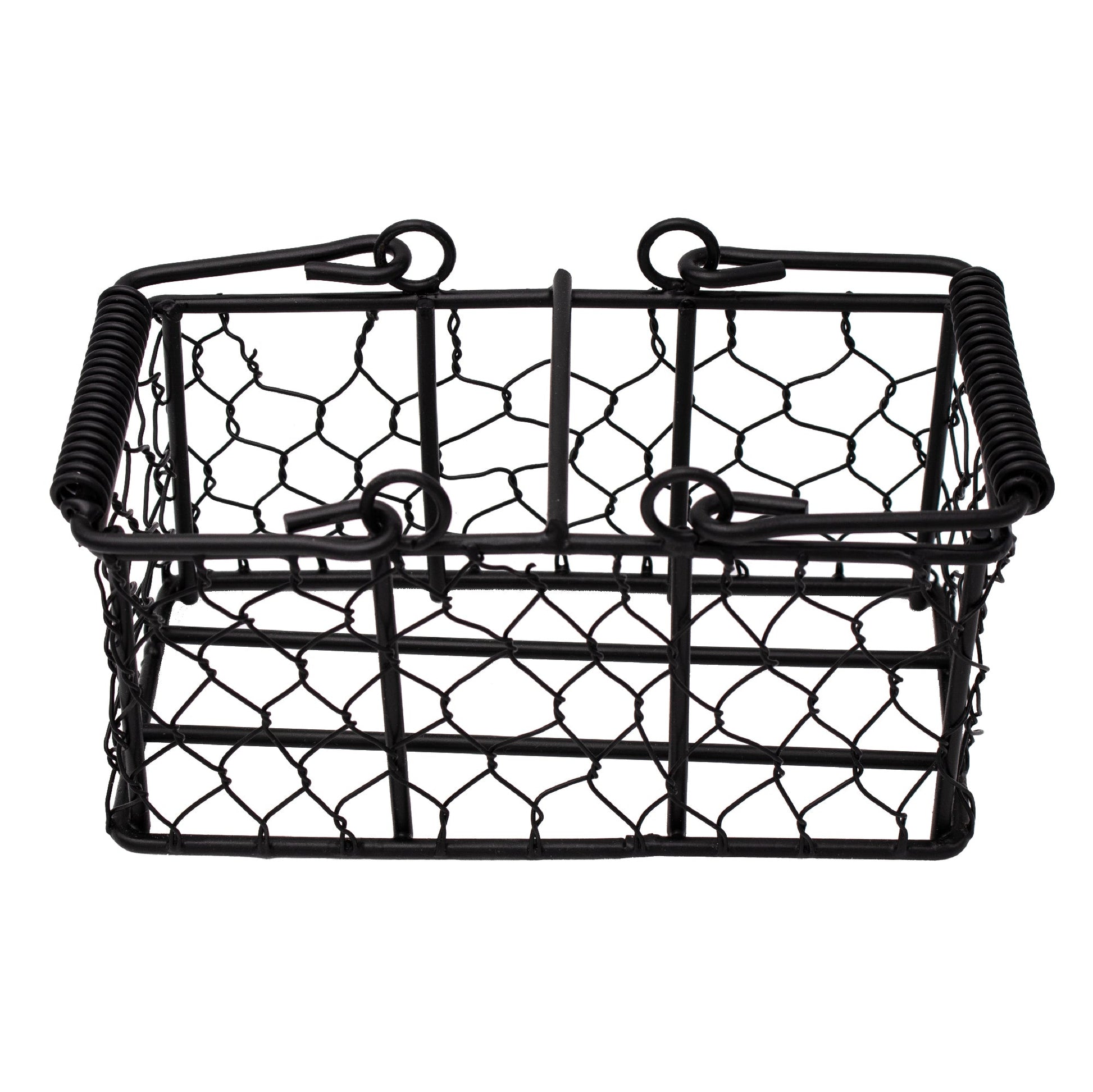 Chicken Wire Caddy for 2 Half Pint 8oz Mason Jars - Blessings Grow Meadows