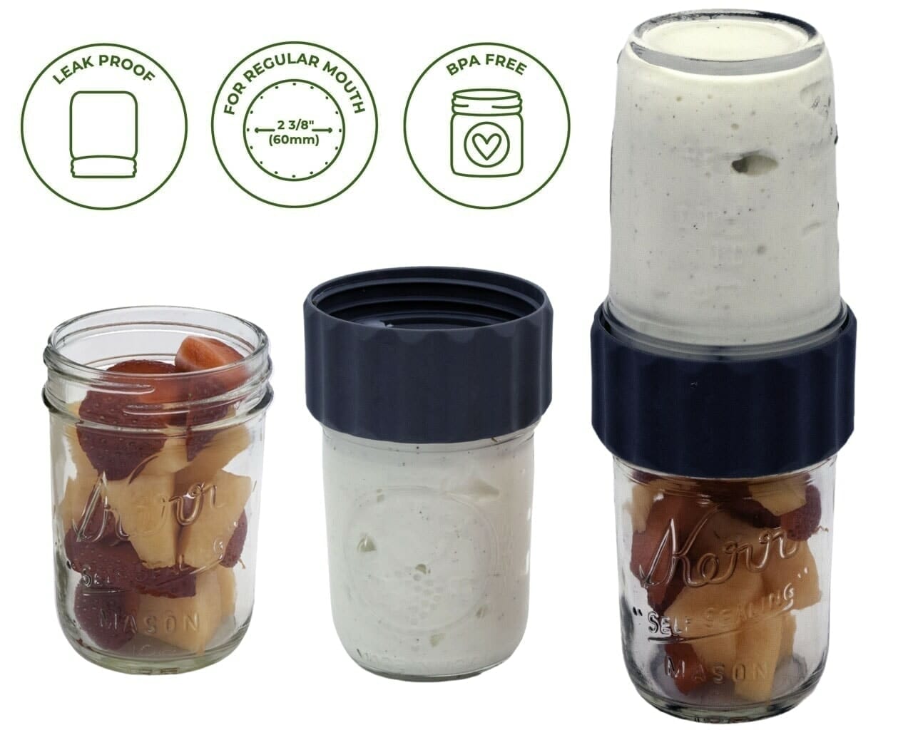 Salad and Snacks Starter Set for Mason Jars - Blessings Grow Meadows