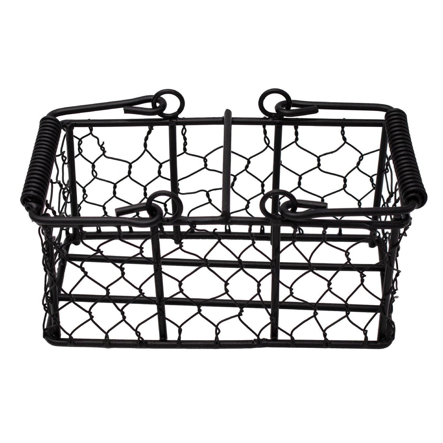 Chicken Wire Caddy for 2 Half Pint 8oz Mason Jars - Blessings Grow Meadows