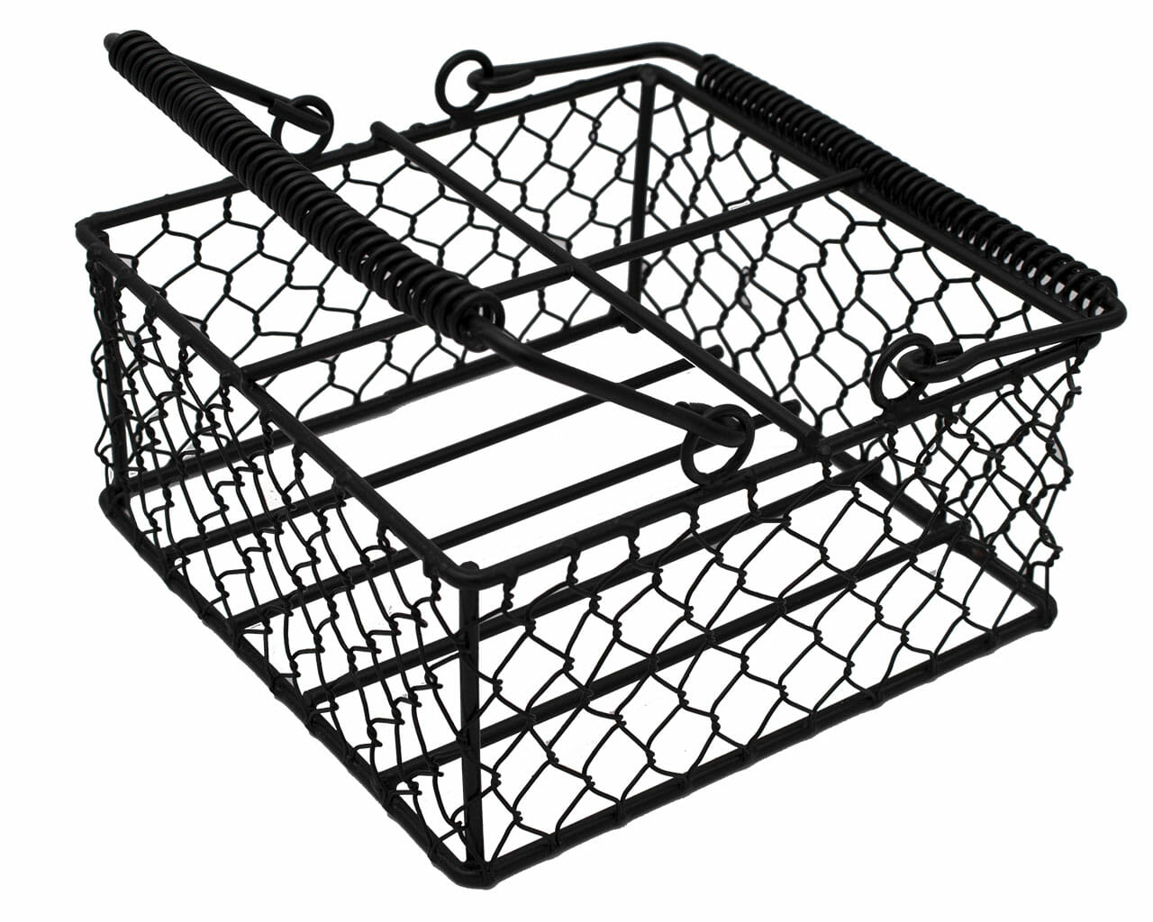 Chicken Wire Caddy for 4 Pint Mason Jars - Blessings Grow Meadows
