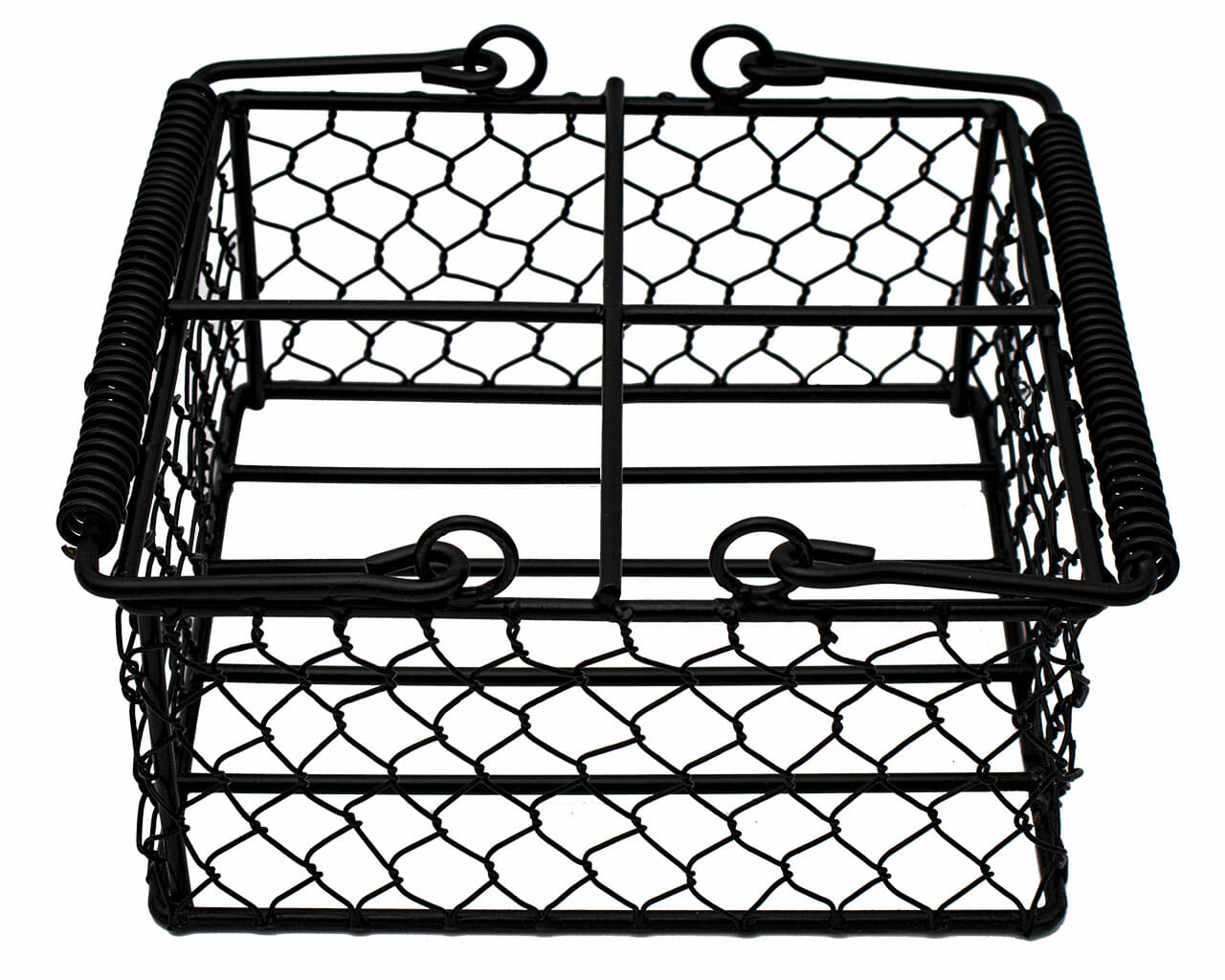 Chicken Wire Caddy for 4 Pint Mason Jars - Blessings Grow Meadows