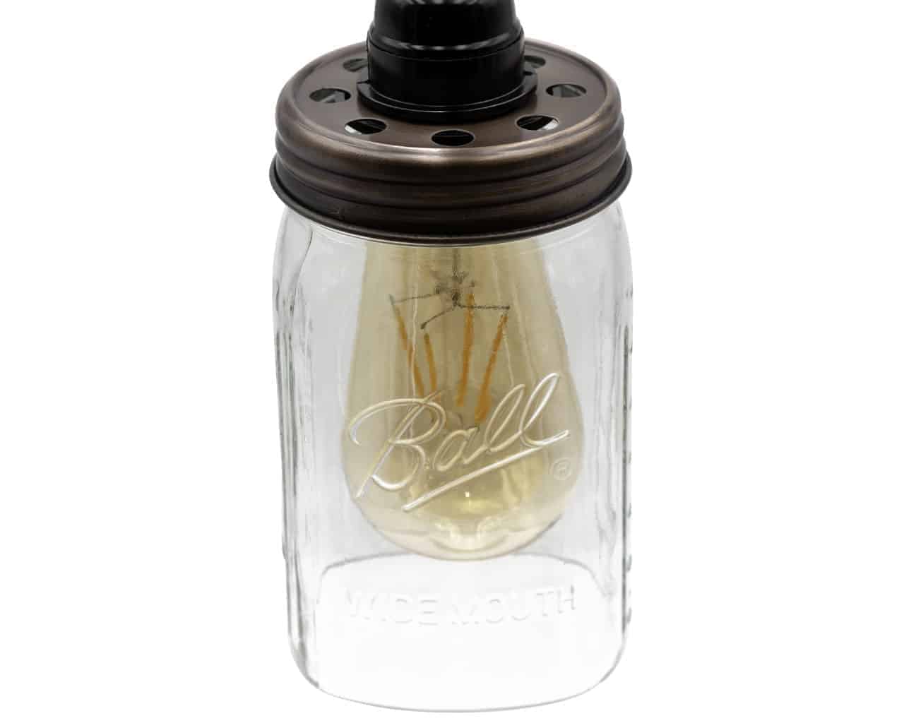 Lighting Lid for Mason Jar Light Fixtures - Blessings Grow Meadows
