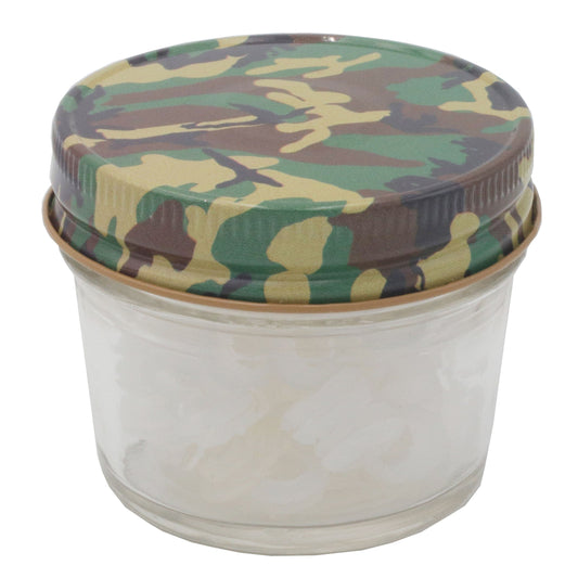 Camouflage Metal Storage Lids for Regular Mouth Mason Jars 6pk - Blessings Grow Meadows